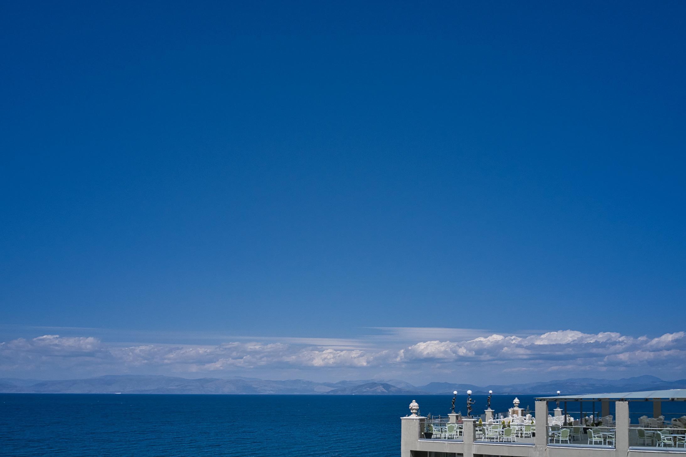 Kairaba Mythos Palace - Adults Only Kouspádhes Kültér fotó View of the Mediterranean Sea from the hotel